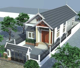 Nhà cấp 4 mái thái