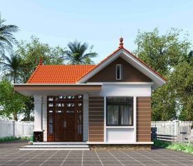 Nhà cấp 4 theo dạng đơn giản 